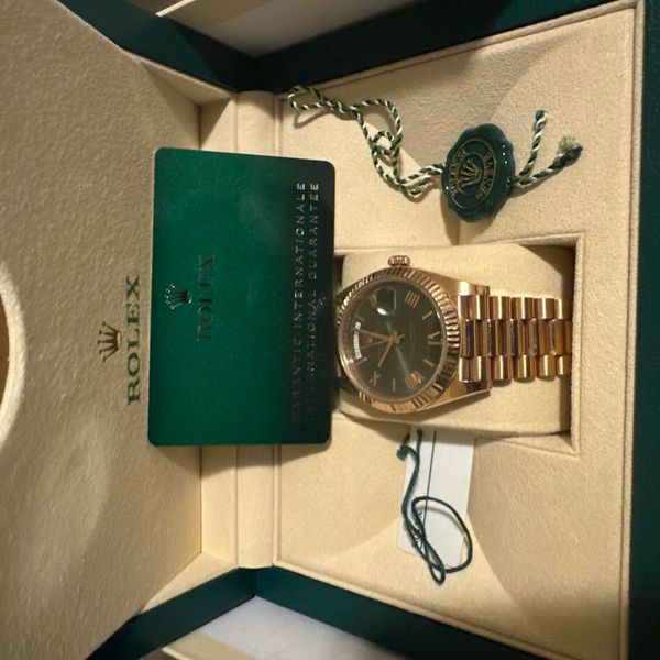 2021 Rolex day date president green dial