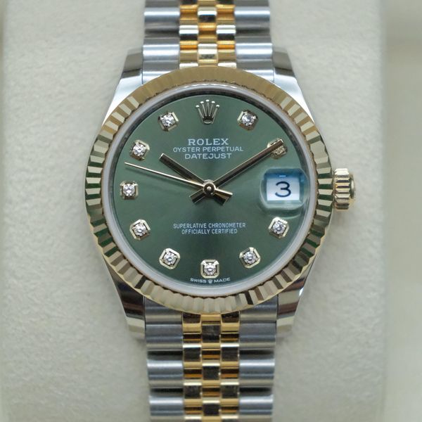[WTS] Rolex Datejust 31mm Olive Green dial with Diamond Mar…