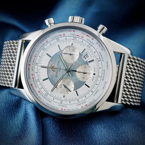 FS: Breitling Transocean Unitime AB0510 –World Time Chrono …