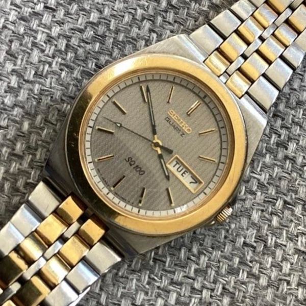[WTS] VINTAGE Seiko Royal Oak Style SQ100 Day Date Watch WI…