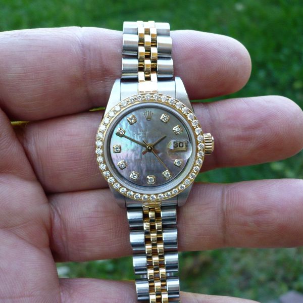 FS: Rolex 79173 Lady Datejust w/factory BLACK Tahitian MOP …