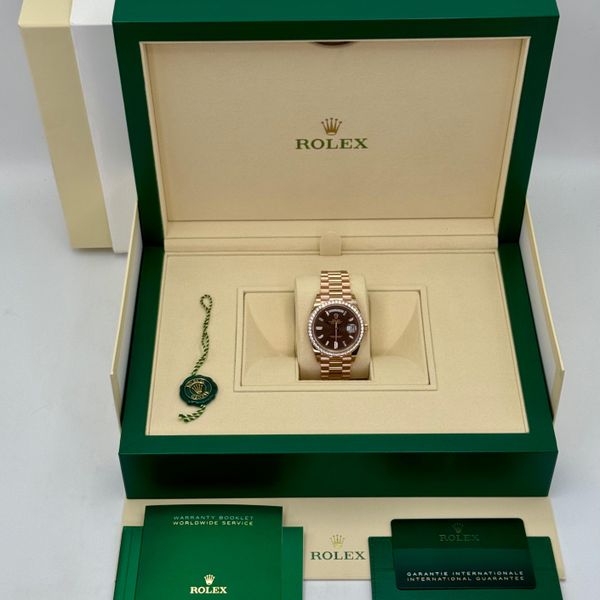FSOT:2022 Rolex Day-Date 40mm 228345RBR Rose Gold Chocolate…