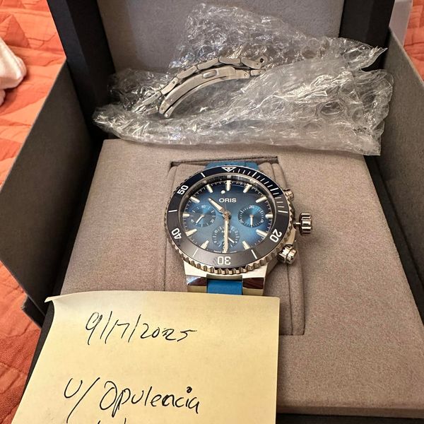 [WTS] Oris Aquis Chronograph Steel Blue Dial Auto Watch 01 …