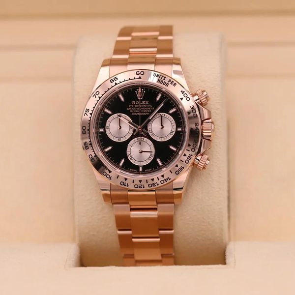 FSOT: Rolex Daytona Rose Gold Black Dial 126505 – 2025