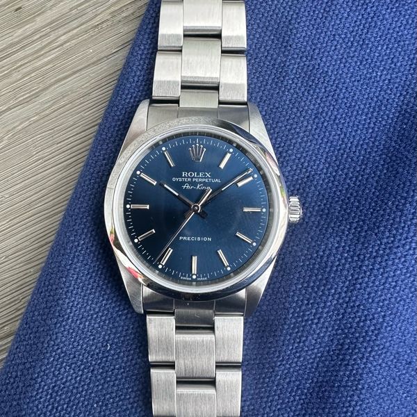 FS: Rolex Air-king 14000 Automatic Blue Dial 34mm