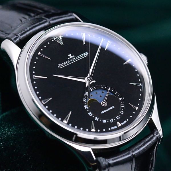 FSOT: Jaeger-LeCoultre Master Ultra Thin Moon Black Dial Bl…