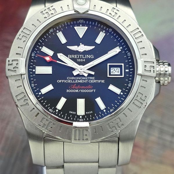 FSOT: 2014 Breitling Avenger II Seawolf Stainless Steel A17…