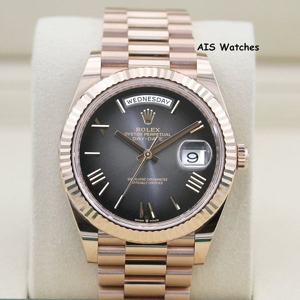 FSOT: Rolex 228235 DayDate 40MM DD40 Rose Gold Slate Ombré …