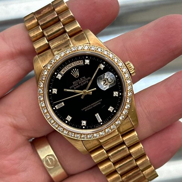 [WTS] Rolex Day-Date 36mm Ref.18048 / Black Diamond Dial wi…