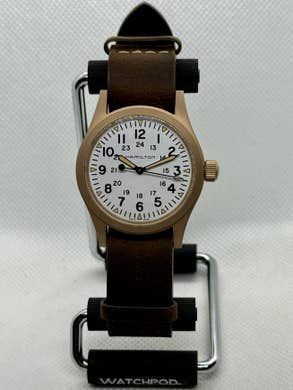 Hamilton Khaki Field BRONZE/38mm/Hand-Wind/White Dial