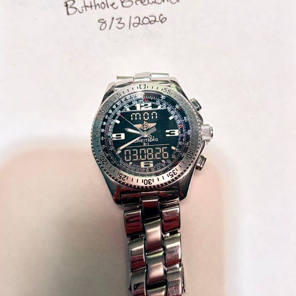 [WTS] Breitling B1, watch only, missing gear plug.