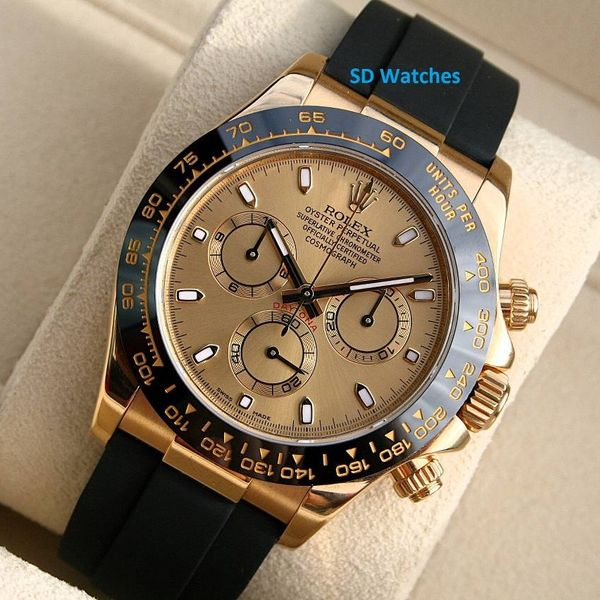 FS: ROLEX 116518 DAYTONA 18K YG OYSTERFLEX COSMOGRAPH WATCH…
