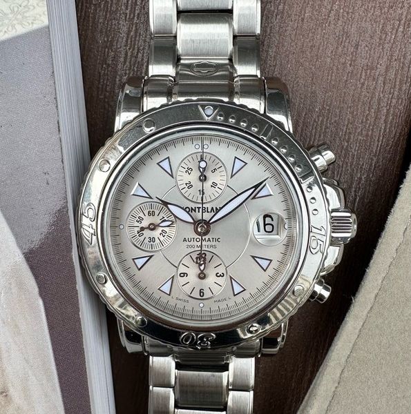 FS: Montblanc Sport Chronograph Automatic Silver Dial 41mm …