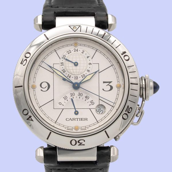 Cartier Pasha Power Reserve GMT Stainless Steel Automatic 3…