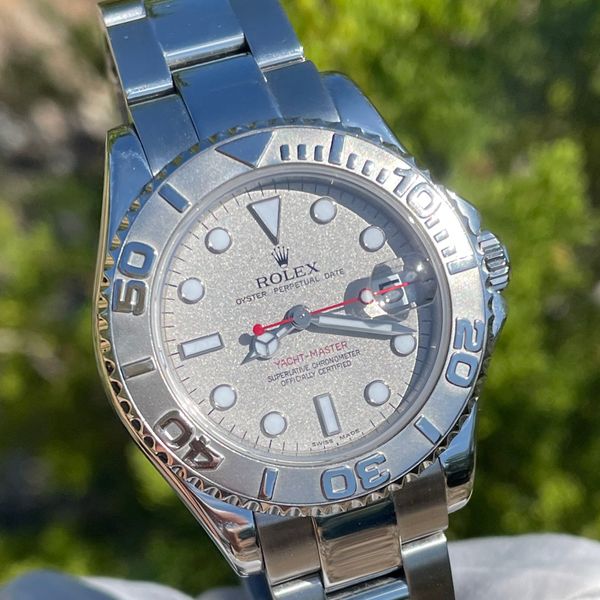 Rolex Midsize Yachtmaster 35 168622 PLATINUM & Steel
