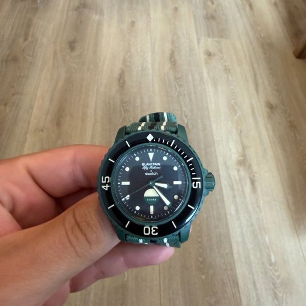 Swatch x Blancpain Scuba Fifty Fathoms Green Abyss SO35G100
