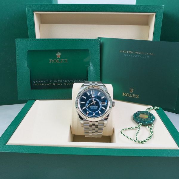 Fs: ROLEX 336934 SKY DWELLER BLUE DIAL JUBILEE BAND UNWORN …