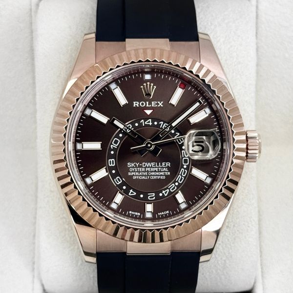FSOT:2025 CPO Rolex Sky-Dweller 42mm 326235 Rose Gold Oyste…