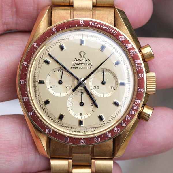 [WTS] I LOVE GOOOOOLD! Rare Vintage 18K Omega Speedmaster T…