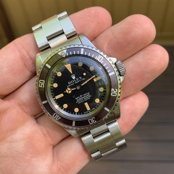 1972 Rolex 5512 Submariner Pumpkin patina