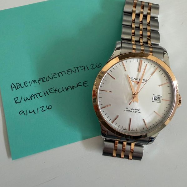 [WTS] Longines Record L2.821.5.72.7 Two-Tone 40mm COSC Auto…