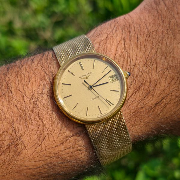 [WTS] Vintage Longines Quartz with integrated mesh bracelet