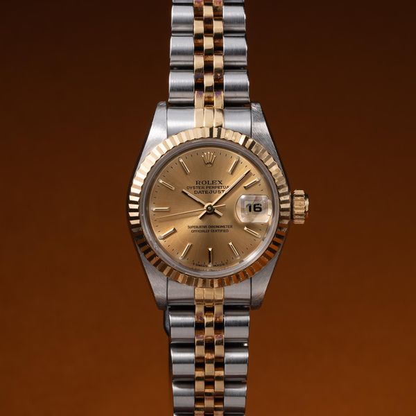 FS: 1995 Rolex Ladies Two-Tone DateJust 69173 Champagne Dia…
