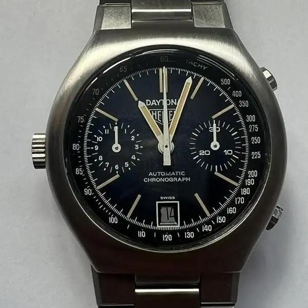 HEUER DAYTONA, ESFERA AZUL, VINTAGE