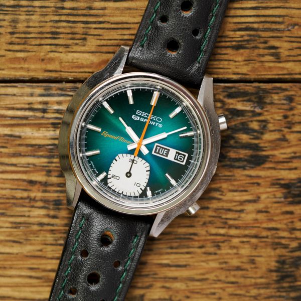 [WTS] 1976 Seiko 6139-8050 Automatic Chronograph | Teal Sun…