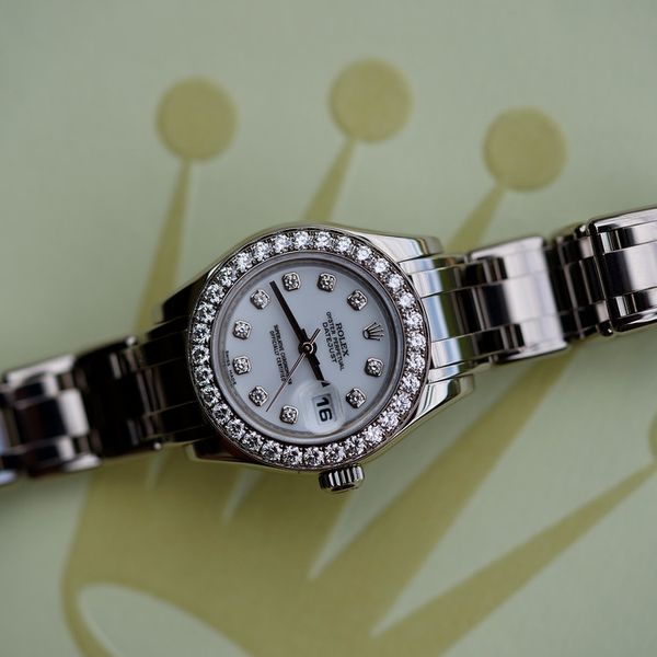 FS: Rolex Pearlmaster 80299 White diamond dial and bezel.