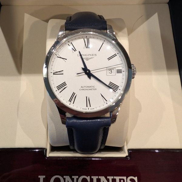 FS: LONGINES RECORD STAINLESS STEEL WITH EXTRA STRAP