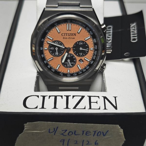 [WTS] Citizen Zenshin Chrono Salmon Dial - 9.6/10 - $225 Sh…