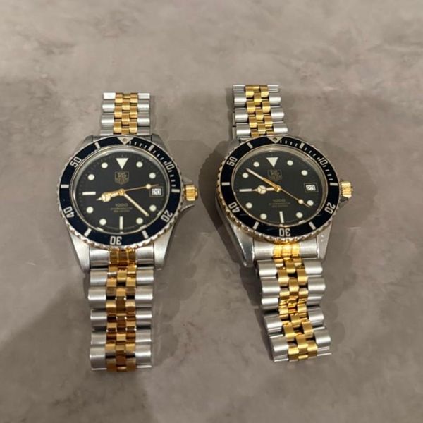 [WTS] Pair of Tag Heuer 980.020 Two Tone Diver