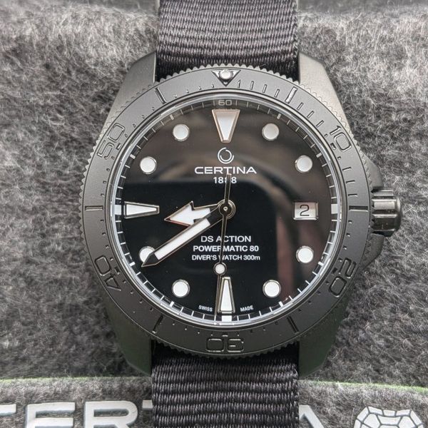 Certina DS Action Diver 38mm Powermatic 80, PVD
