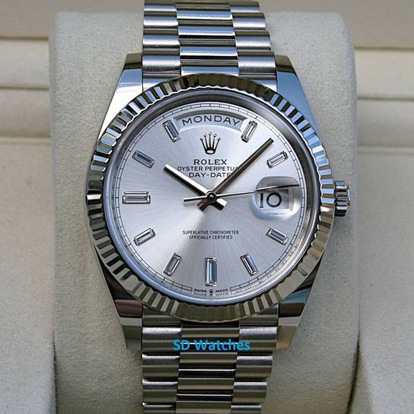 FS: ROLEX 228239 DAY DATE 40MM WHITE GOLD DIAMOND DIAL