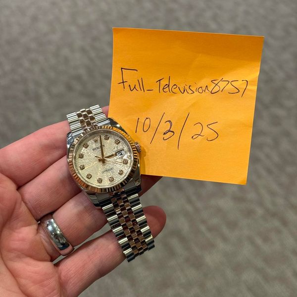[WTS] Rolex Datejust 36mm 18K Everose & Steel Factory Diamo…