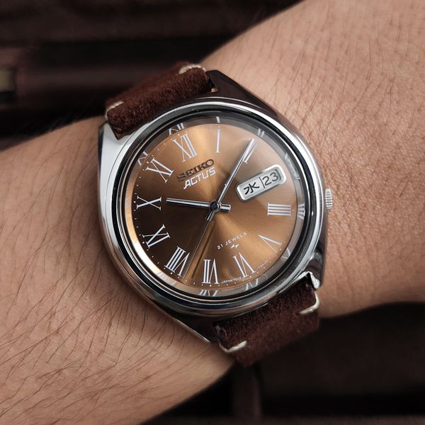 [WTS] Vintage Seiko 1976 Actus 7019-7060 Choco Sunburst Dia…