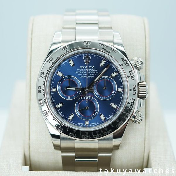 FSOT: Rolex 116509 COSMOGRAPH DAYTONA 18K WHITE GOLD BLUE D…