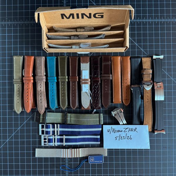 [WTS] STRAPS! Omega, JLC, Tudor, Ming, Delugs, Ball, Staib,…