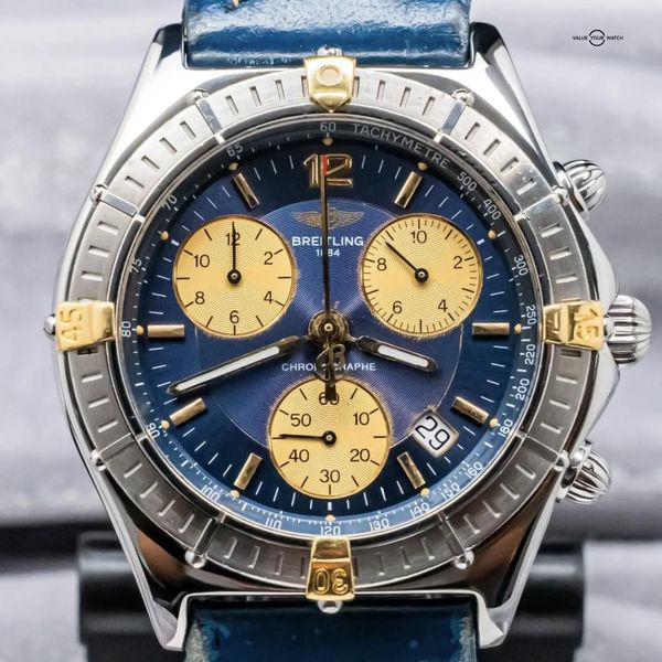 FS: Breitling Chrono Sirius 40mm Windrider Yellow Gold Two-…
