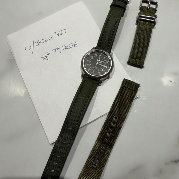 [WTS] Seiko SNK805 w/ Sailcloth strap