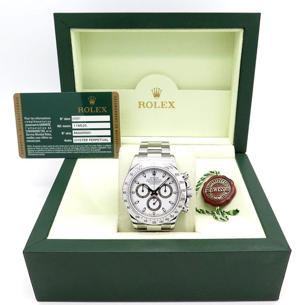 FS: Rolex 116520 COSMOGRAPH DAYTONA-STAINLESS STEEL-WHITE D…
