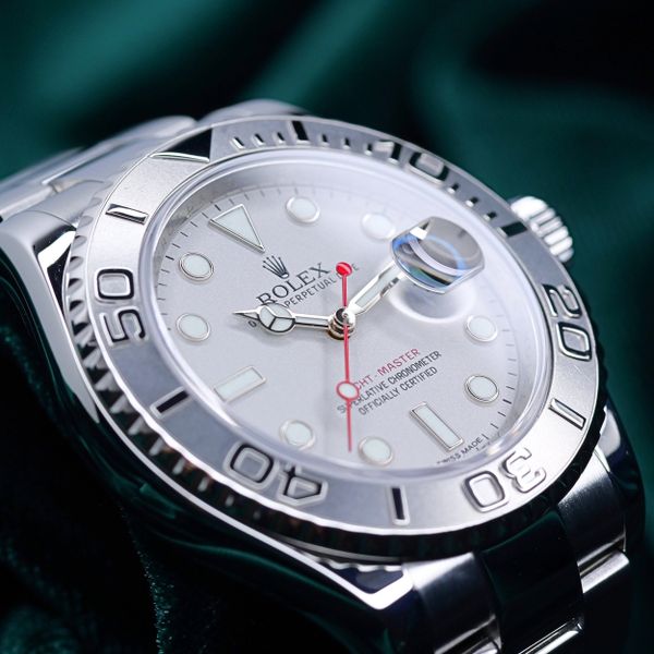 FSOT: Rolex Yacht-Master Silver Dial Platinum Bezel Oyster …