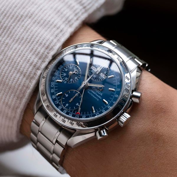 [WTS] 1998 Omega Speedmaster Triple Date Blue Sunburst Dial…