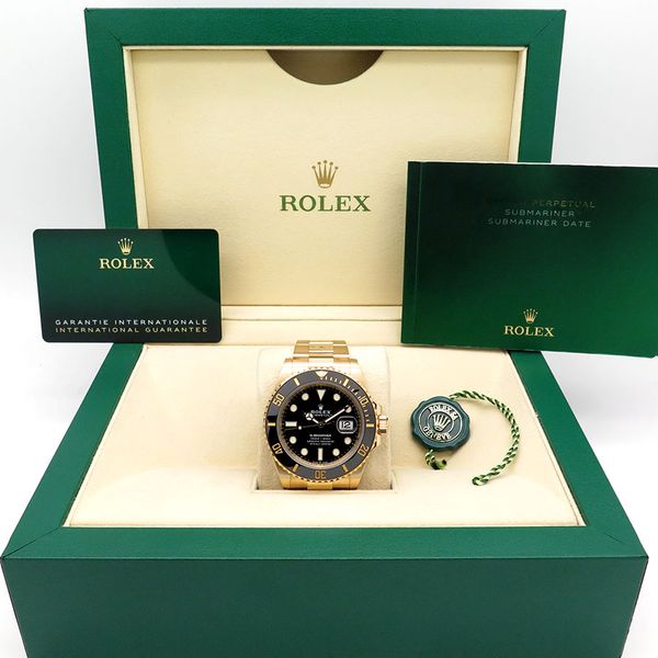 FS: Rolex 126618LN SUBMARINER DATE-41MM 18K YELLOW GOLD-BLA…