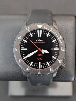 Sinn UX-T EZM 2 B Hydro S Black Tegimented, Silicone Strap/…