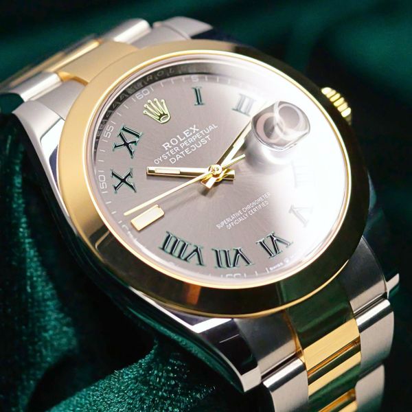 FSOT: 2025 Rolex Datejust 41 “Wimbledon” Slate Gray Green R…
