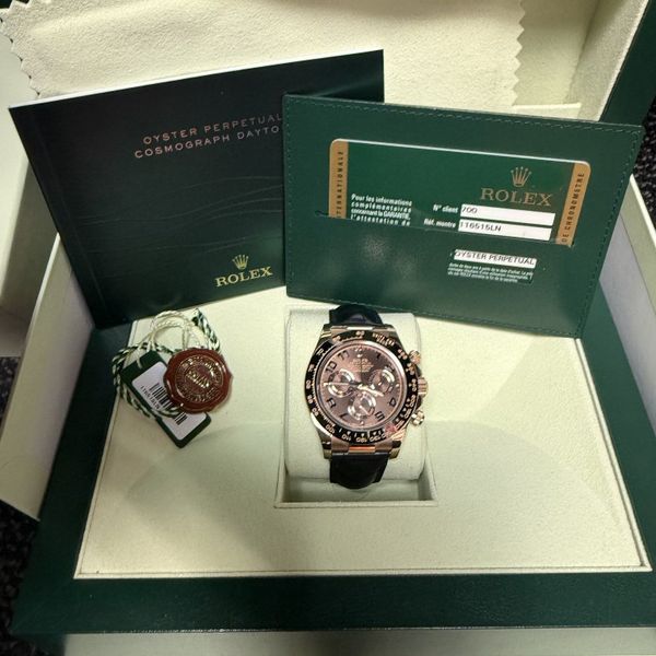 FS: Rolex Daytona 116515 Rose Gold, Chocolate Dial Full Set