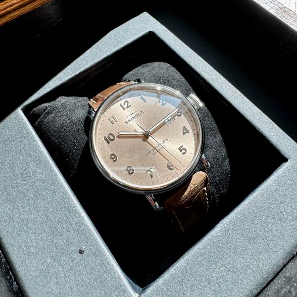 [WTS] Shinola Canfield 38mm- Champagne Gold/ Alligator Strap