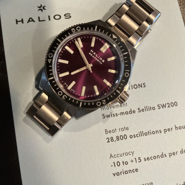 NEW HALIOS SEAFORTH IV WITH PLUM DIAL